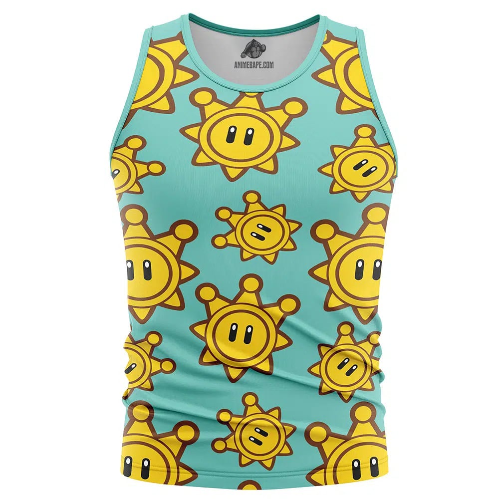 Shine Sprite Super Mario Bros Tank Top
