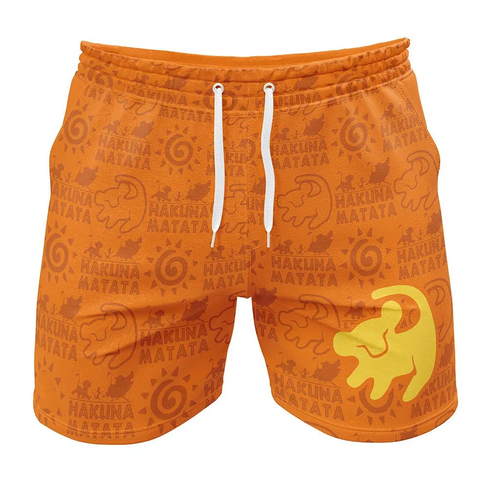 Simba Hakuna Matata Lion King Gym Shorts
