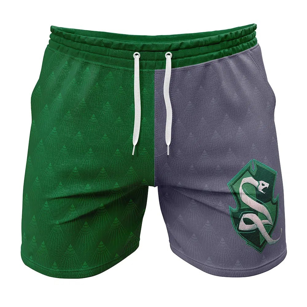 Slytherin Badge Harry Potter Gym Shorts