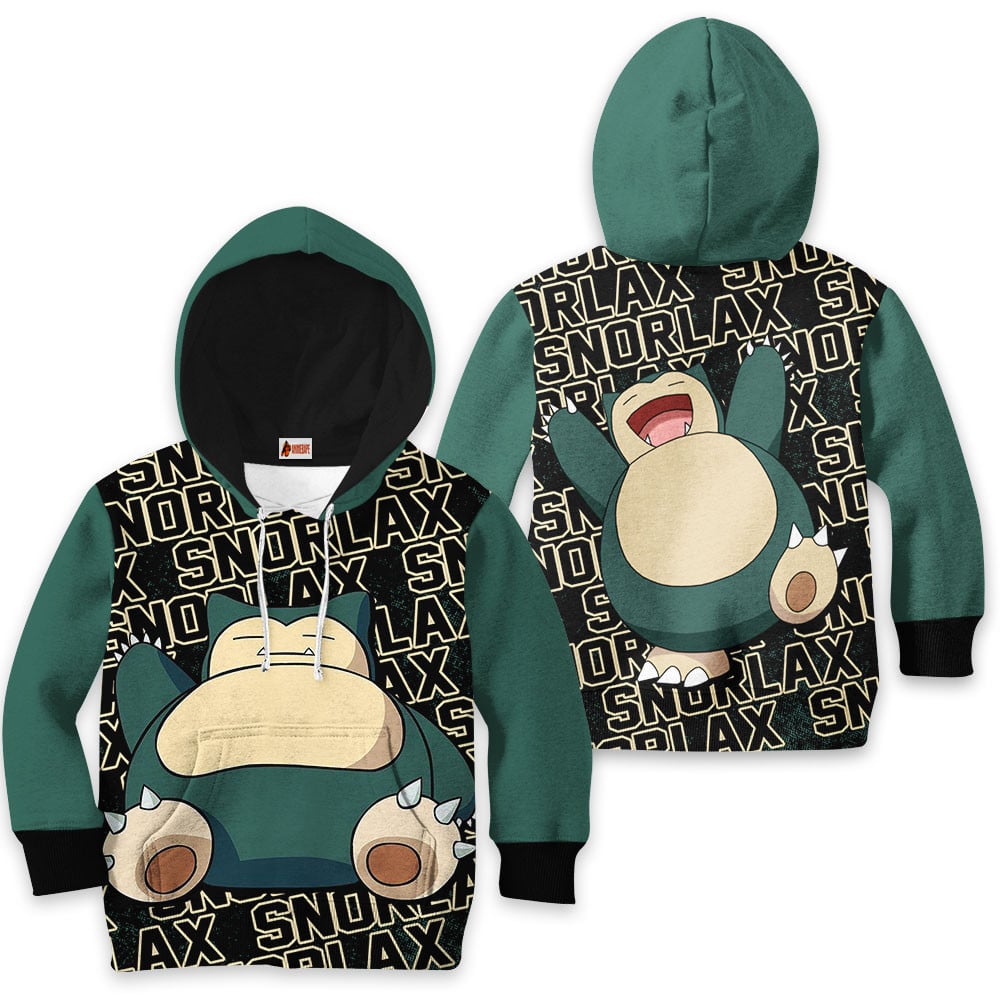 Kids Hoodie Snorlax Pt2711 Style 22 Pokemon
