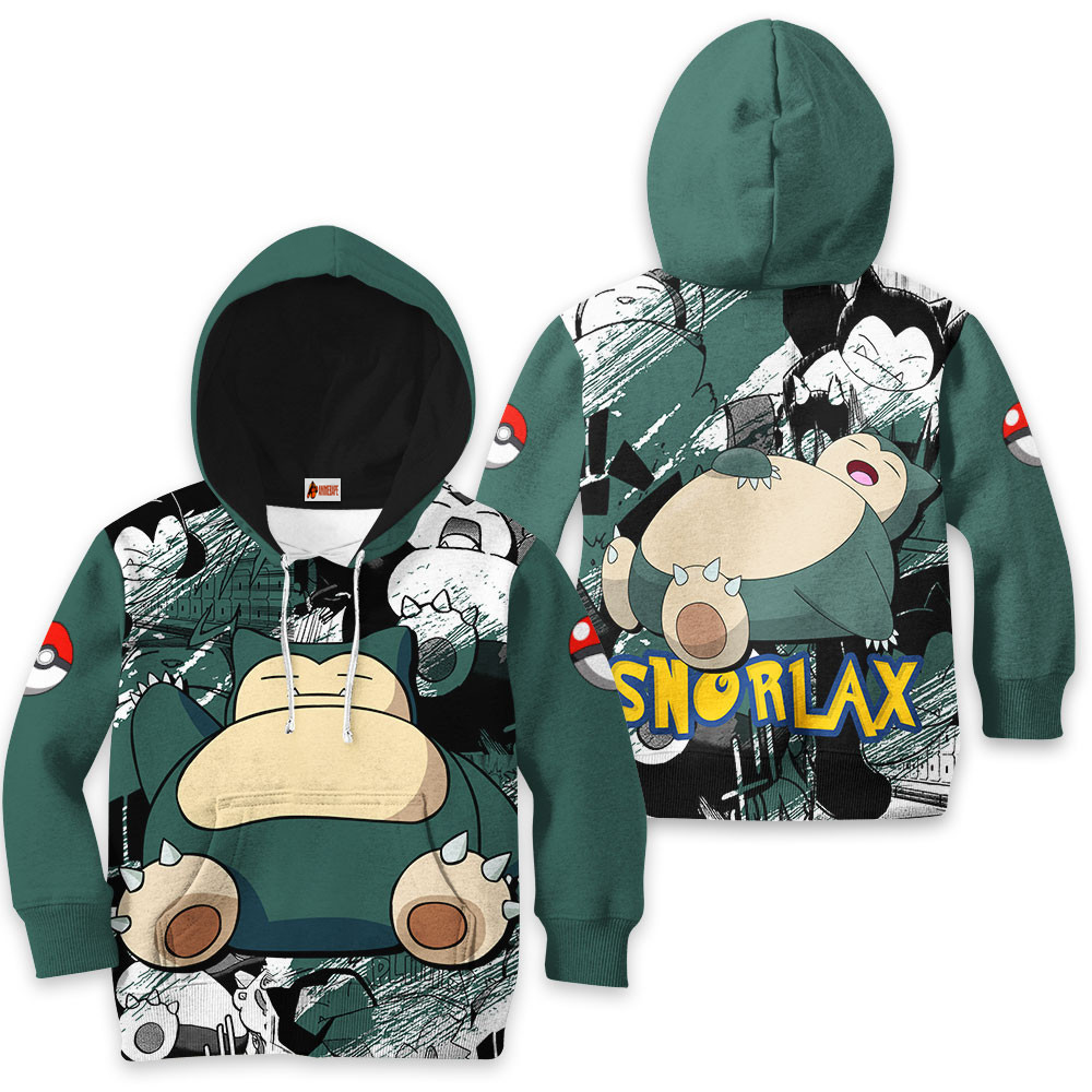 Kids Hoodie Snorlax Shirt Pokemon 21