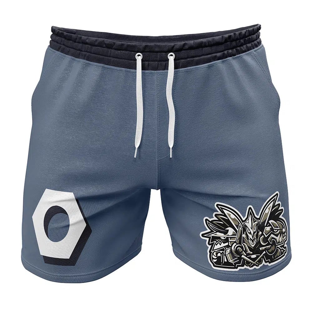 Steel-Type Pokemon Gym Shorts