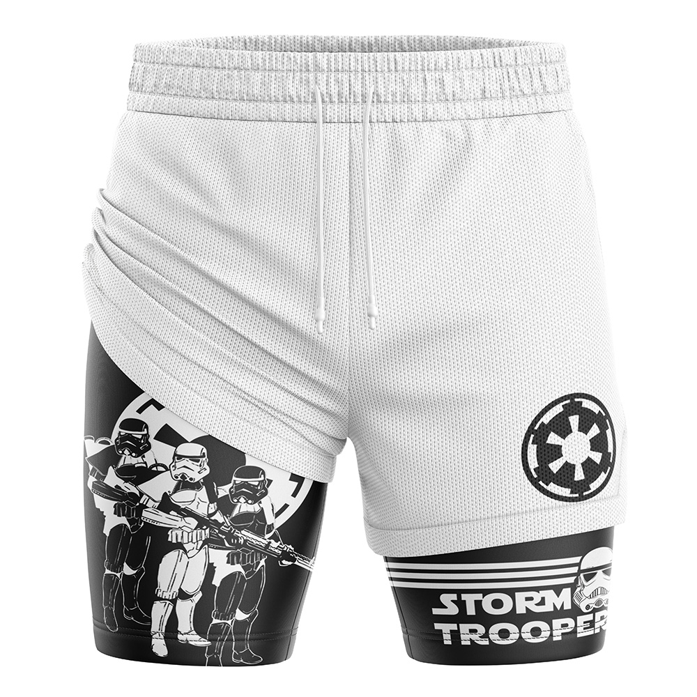 Stormtroopers Star Wars Compression Workout Training Shorts (2-in-1)