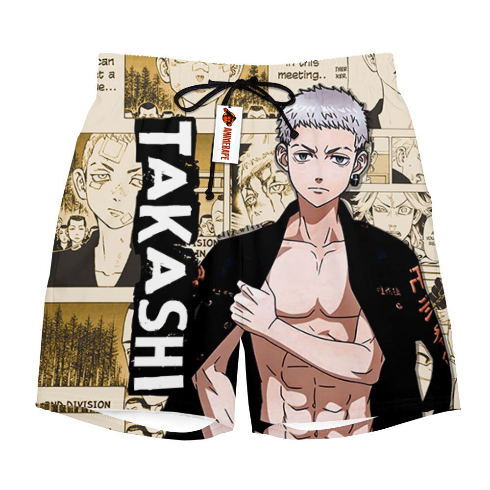 Takashi Mitsuya Board Shorts Manga Style 3005 Tokyo Revengers