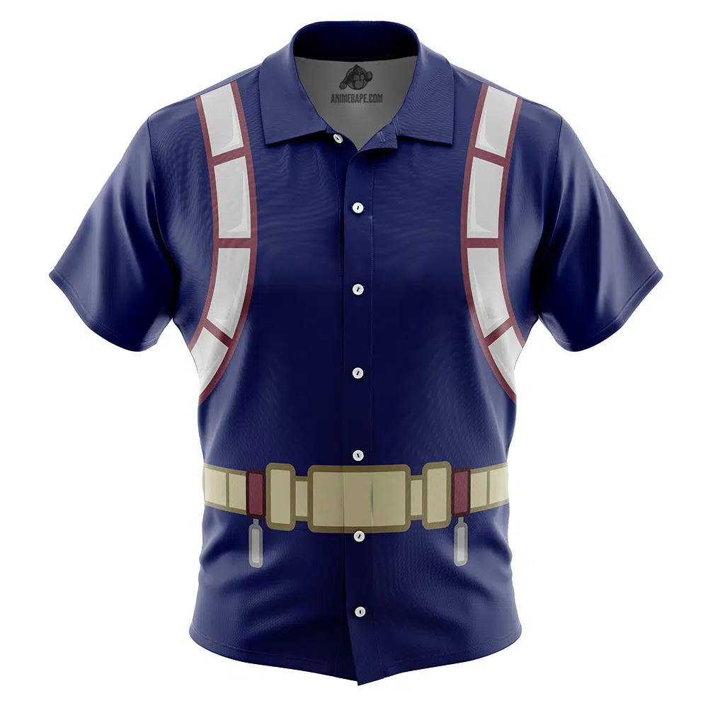 Todoroki My Hero Academia Button Up Hawaiian Shirt