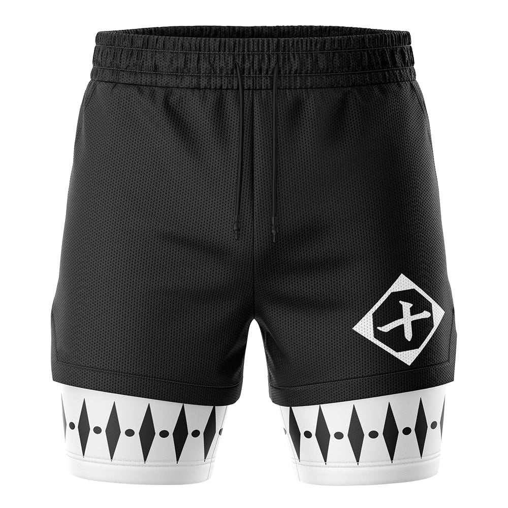 Toshiro Hitsugaya Bleach Compression Workout Training Shorts (2-in-1)