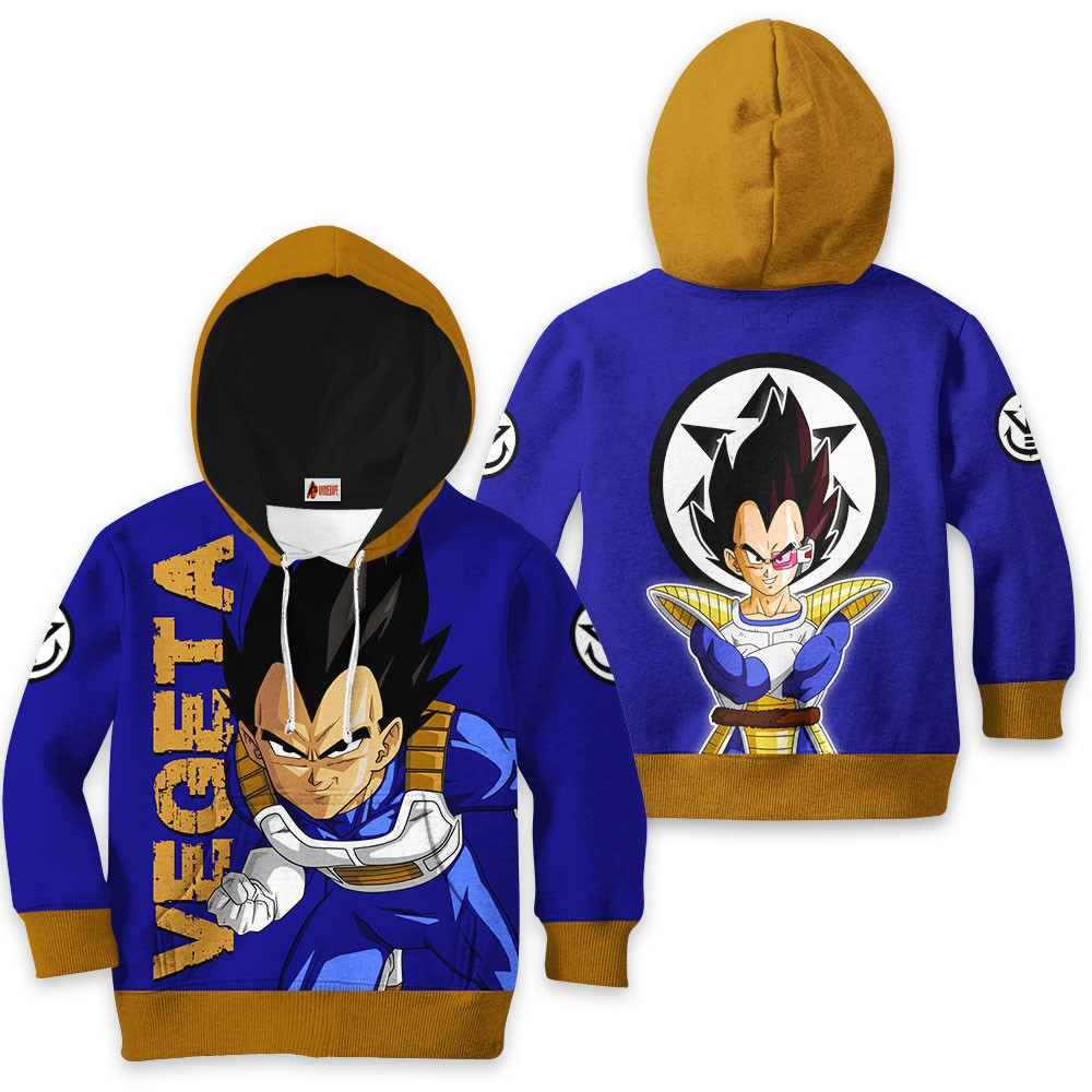 Kids Hoodie Vegeta Anime Dragon Ball Z