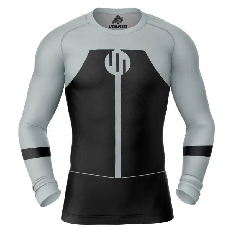 Viltrumite Grey Invincible Long Sleeve Rash Guard Compression Shirt ...
