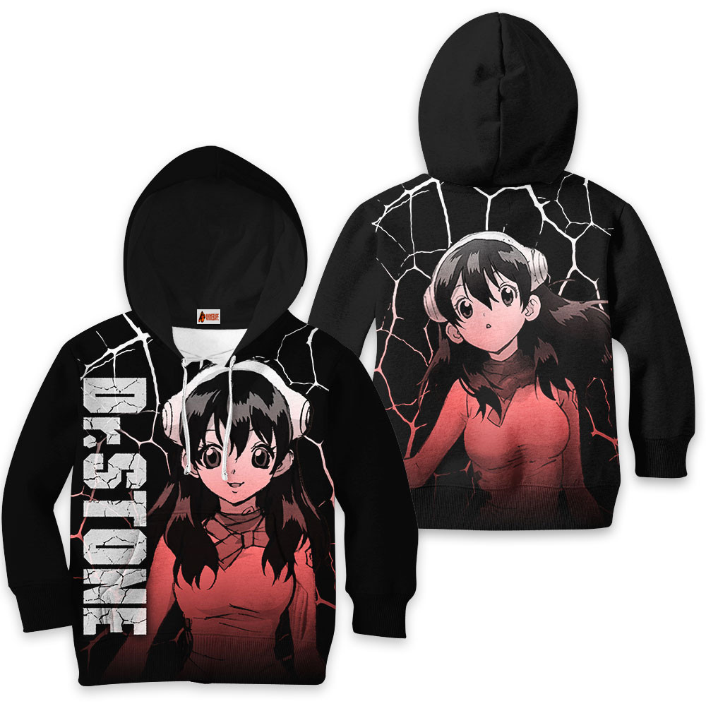Kids Hoodie Yuzuriha Ogawa 2 Dr. Stone