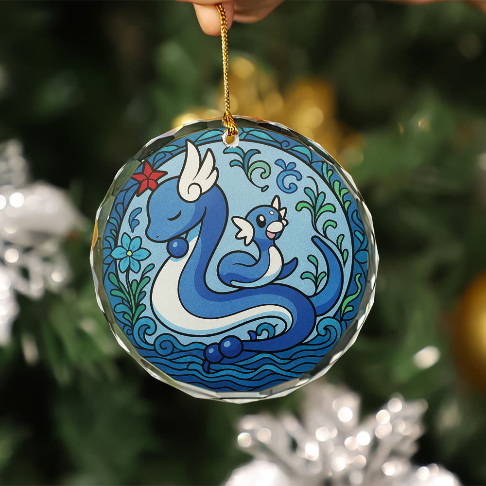 Dragonair Pokemon Glass Ornament