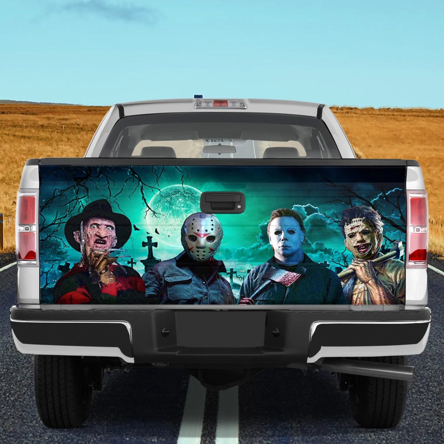 Horror Movie Characters Truck Tailgate Decal Sticker