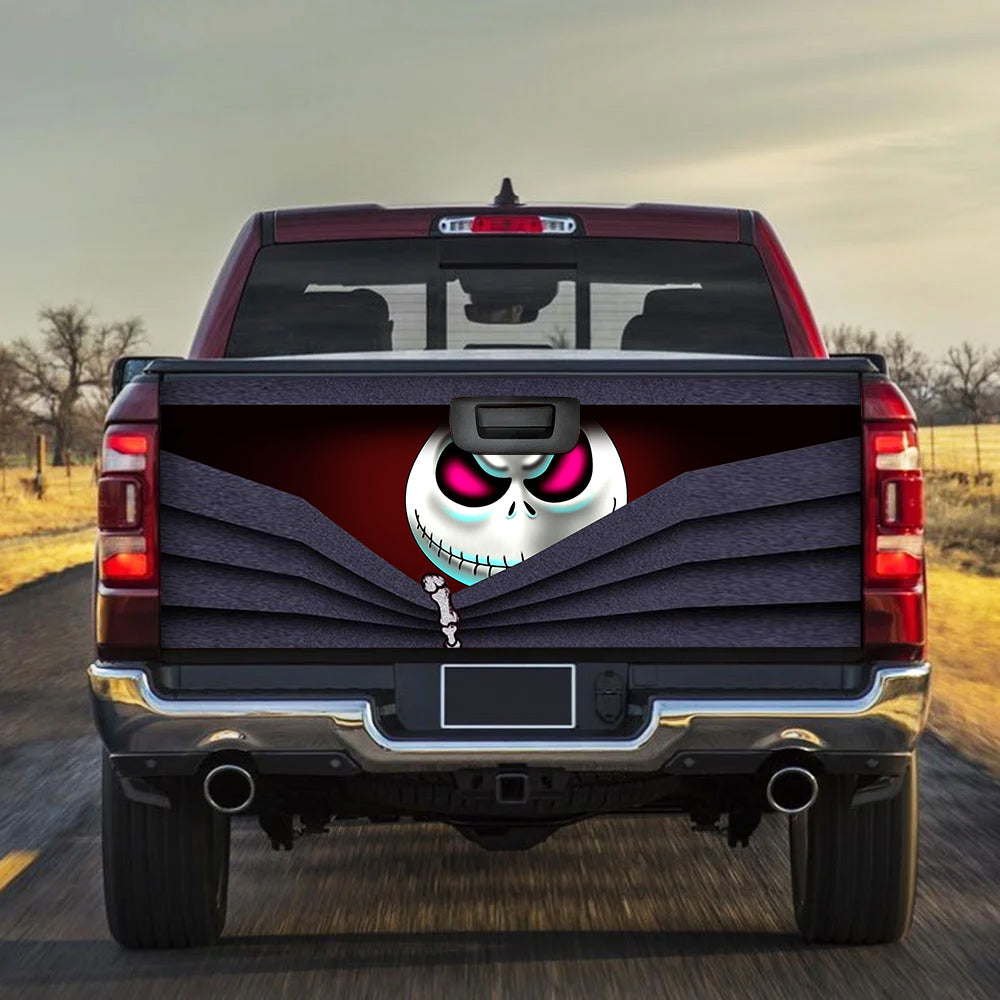 The Nightmare Before Christmas Jack Skellington Peeking Truck Tailgate Decal Sticker