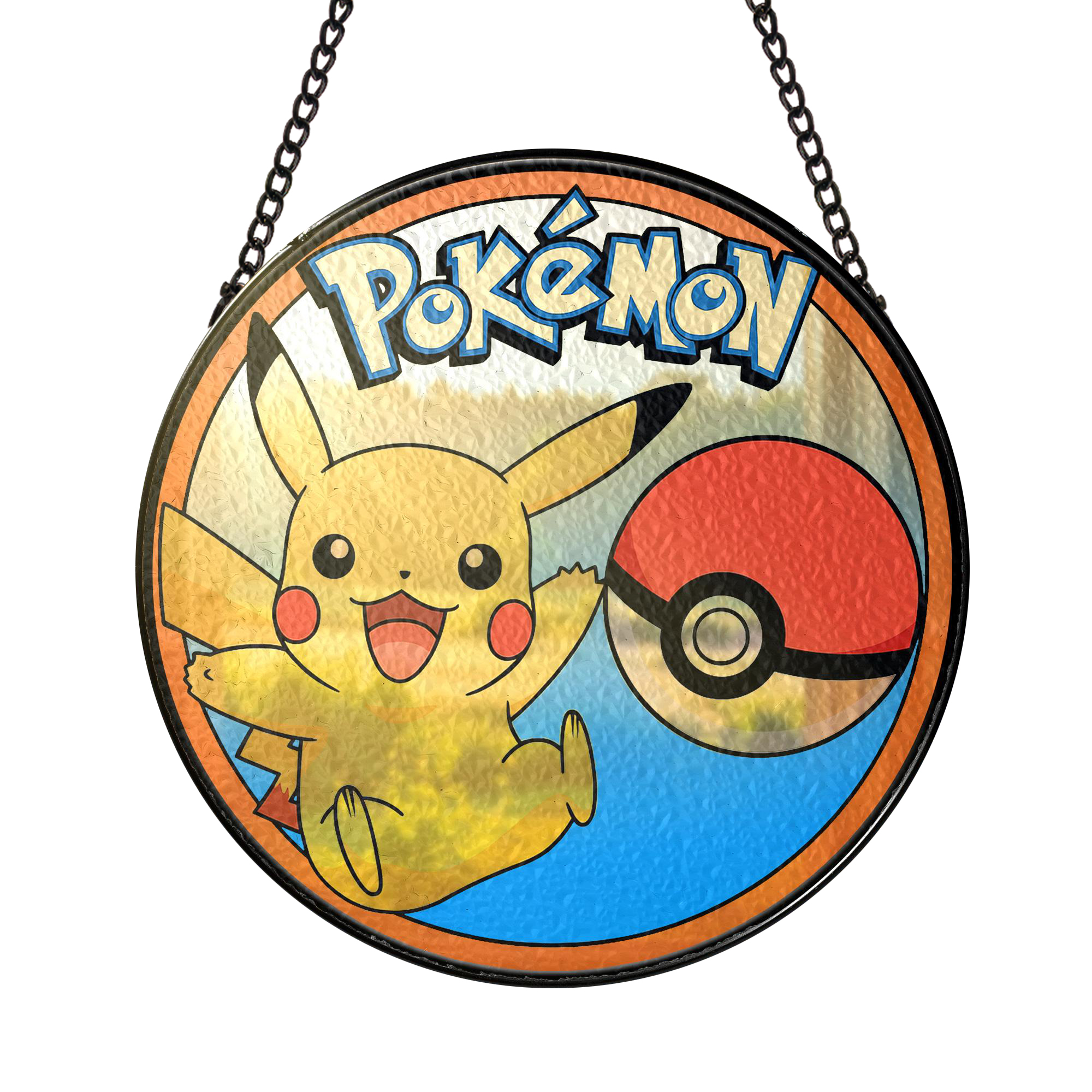 Pokemon Pikachu Pokeball Stained Glass Suncatcher Vers 2 - AnimeBape