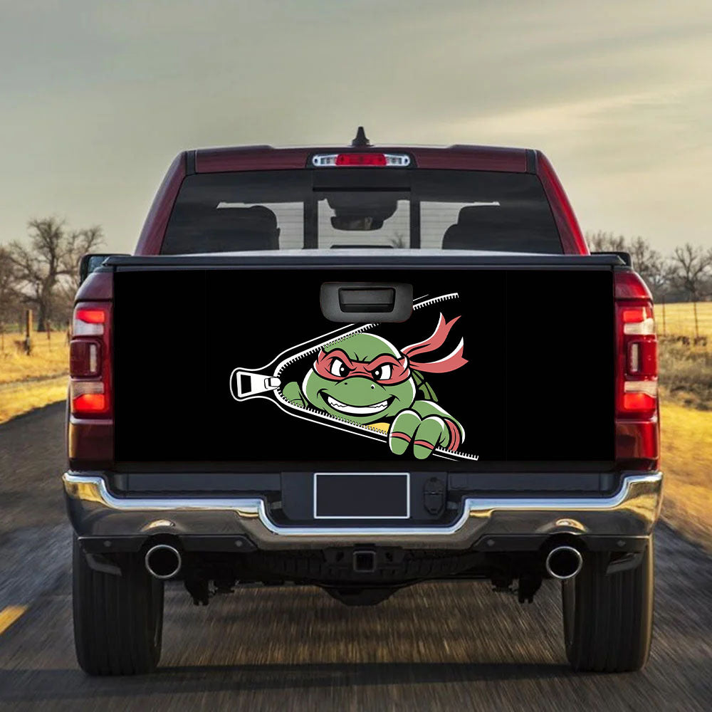 TMNT Ninja Mutant Teenage Red Zip Truck Tailgate Decal Sticker