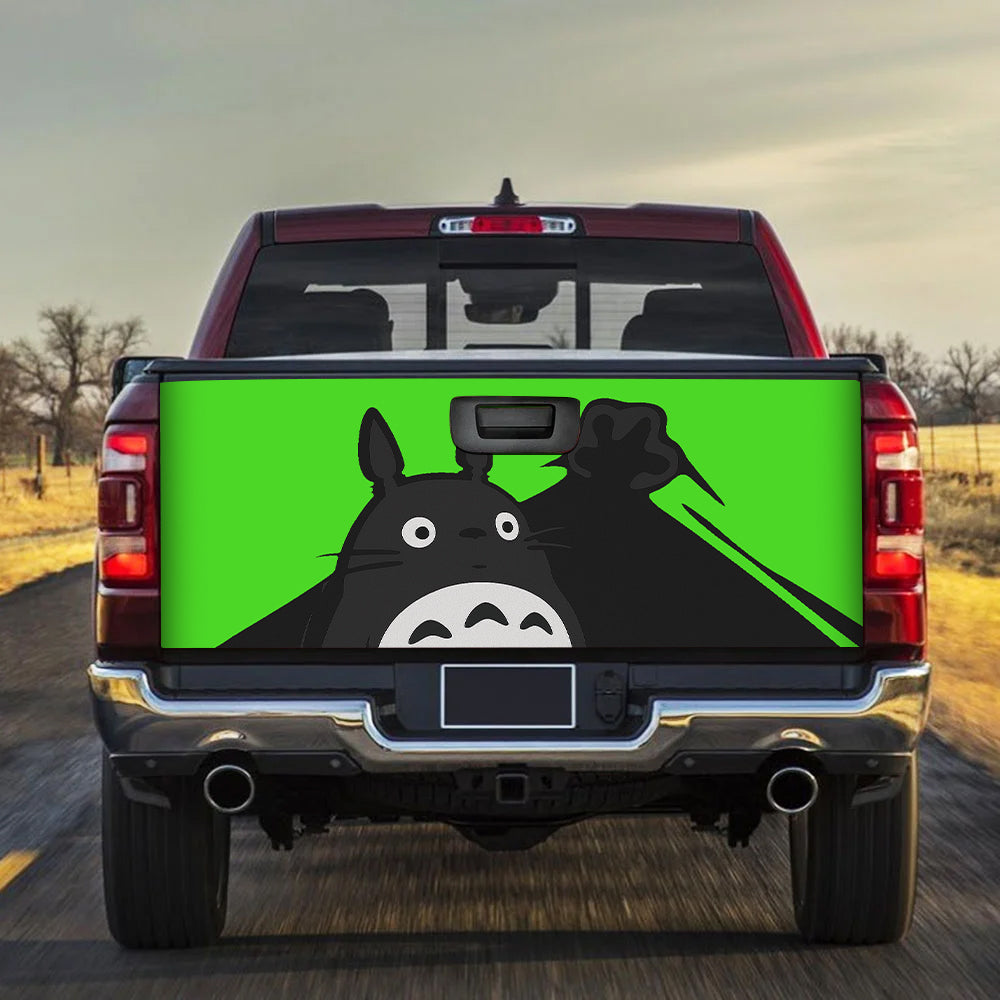 Totoro Ghibli Studio Hide Green Truck Tailgate Decal Sticker