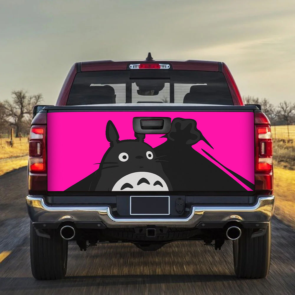 Totoro Ghibli Studio Hide Pink Truck Tailgate Decal Sticker