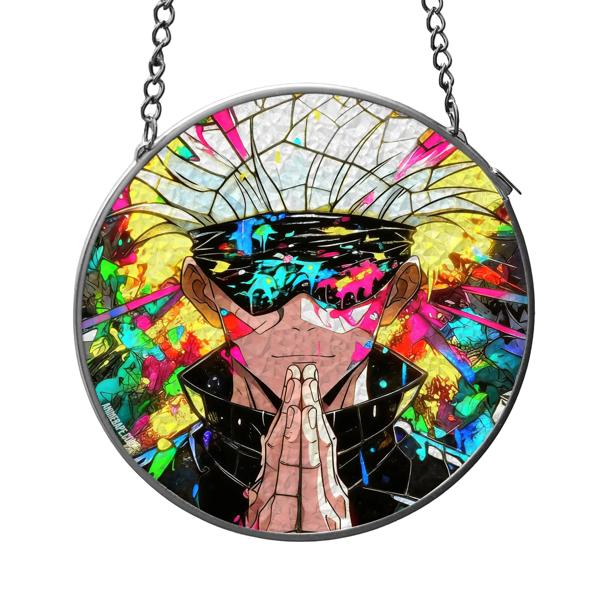 Jujutsu Kaisen Gojo Satoru Decorative Stained Glass Suncatcher
