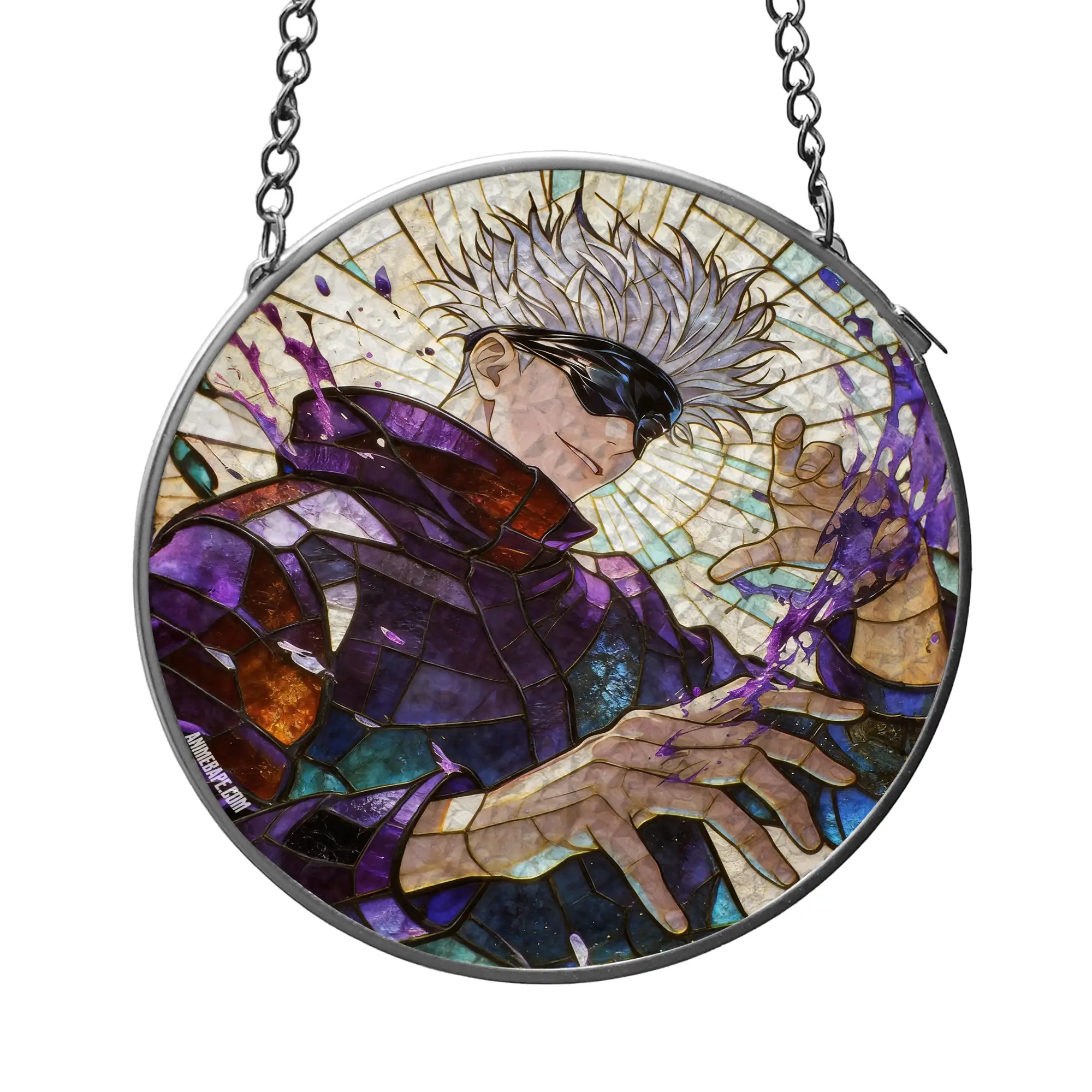 Jujutsu Kaisen Gojo Satoru Decorative Stained Glass Window Suncatcher