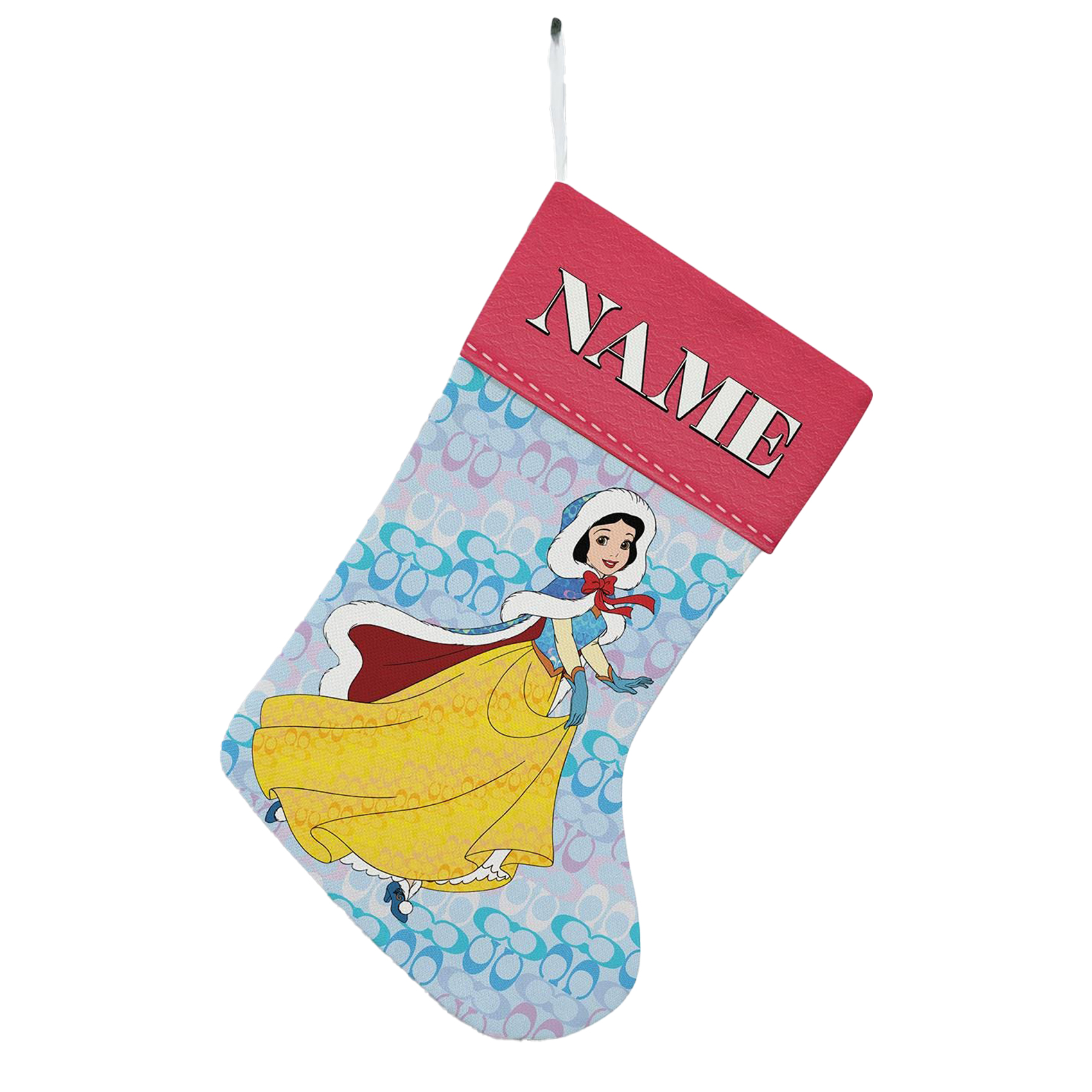 Custom Name Snow White V3 Christmas Stocking