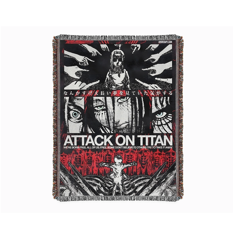 Attack on Titan Bedspread Blanket Tapestry