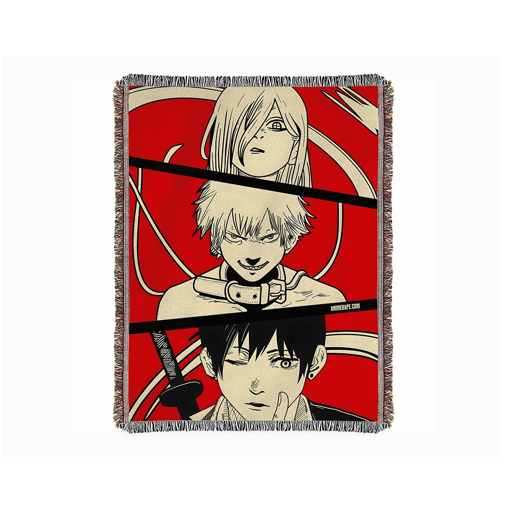 Chainsaw Man Blanket Tapestry Bedspread