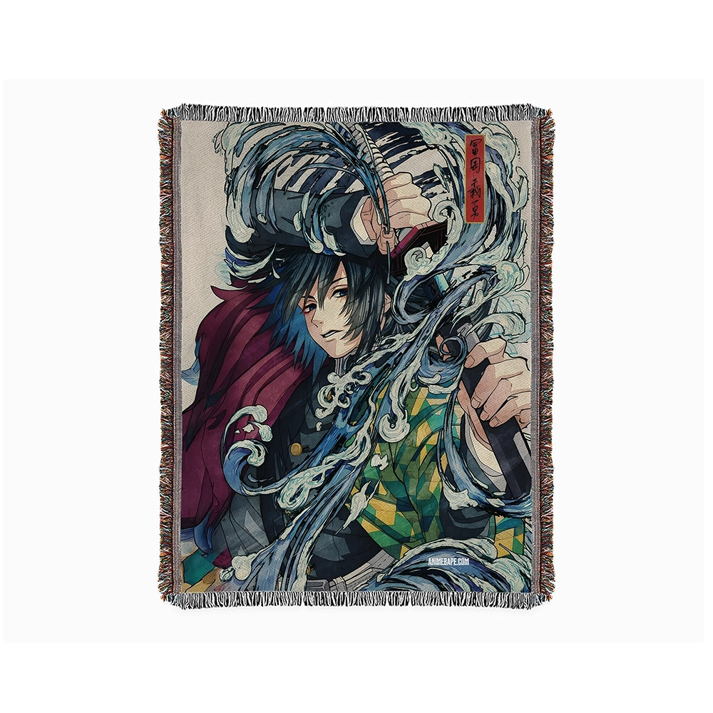 Demon Slayer Giyu Tapestry Blanket Bedspread