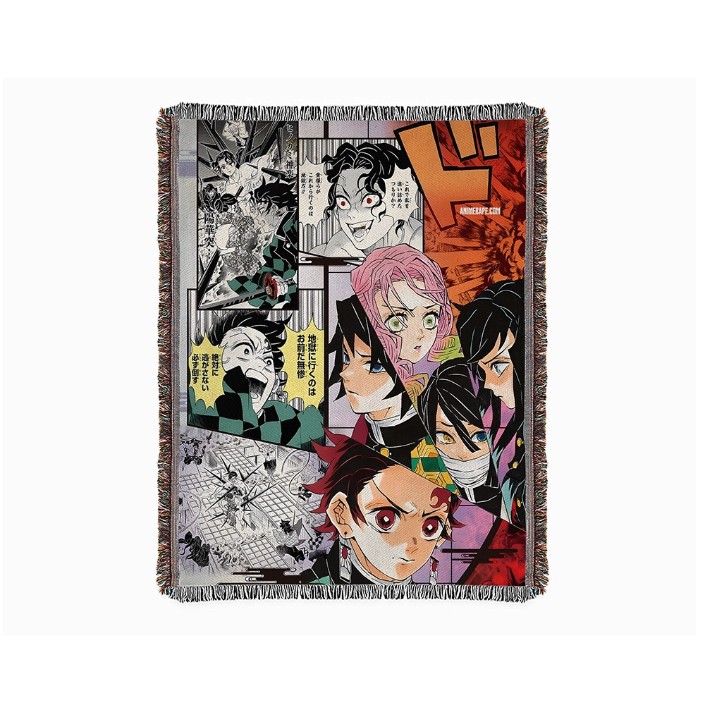Demon Slayer Tapestry Blanket Bedspread Kimetsu No Yaiba