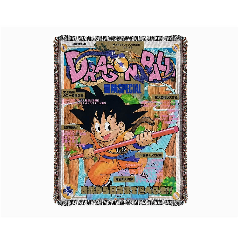 Dragon Ball Goku Bedspread Blanket Tapestry