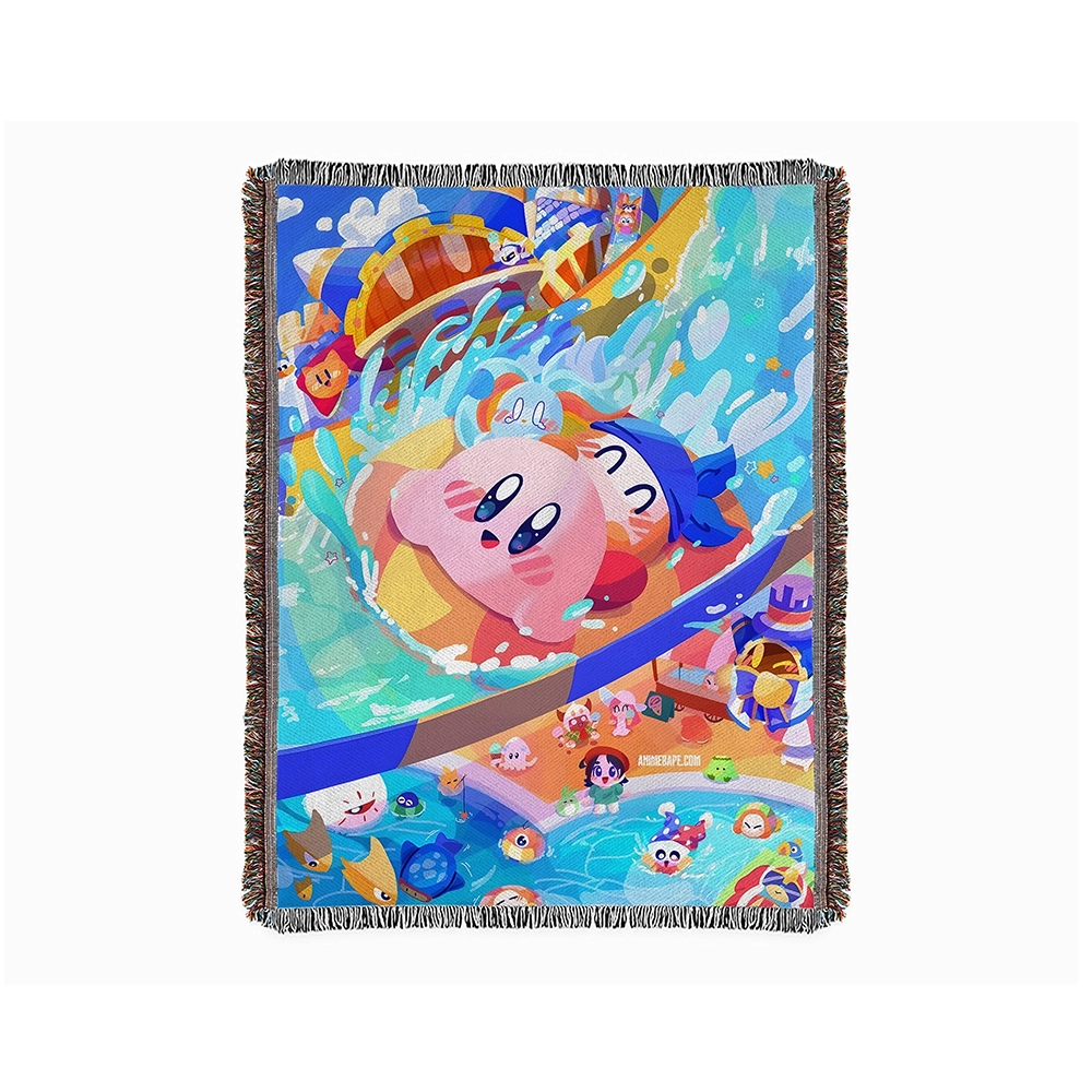 Blanket Kirbyâ€™s Adventure Tapestry Bedspread