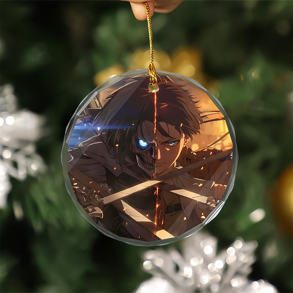 Levi Ackerman v2 Attack On Titan Glass Ornament