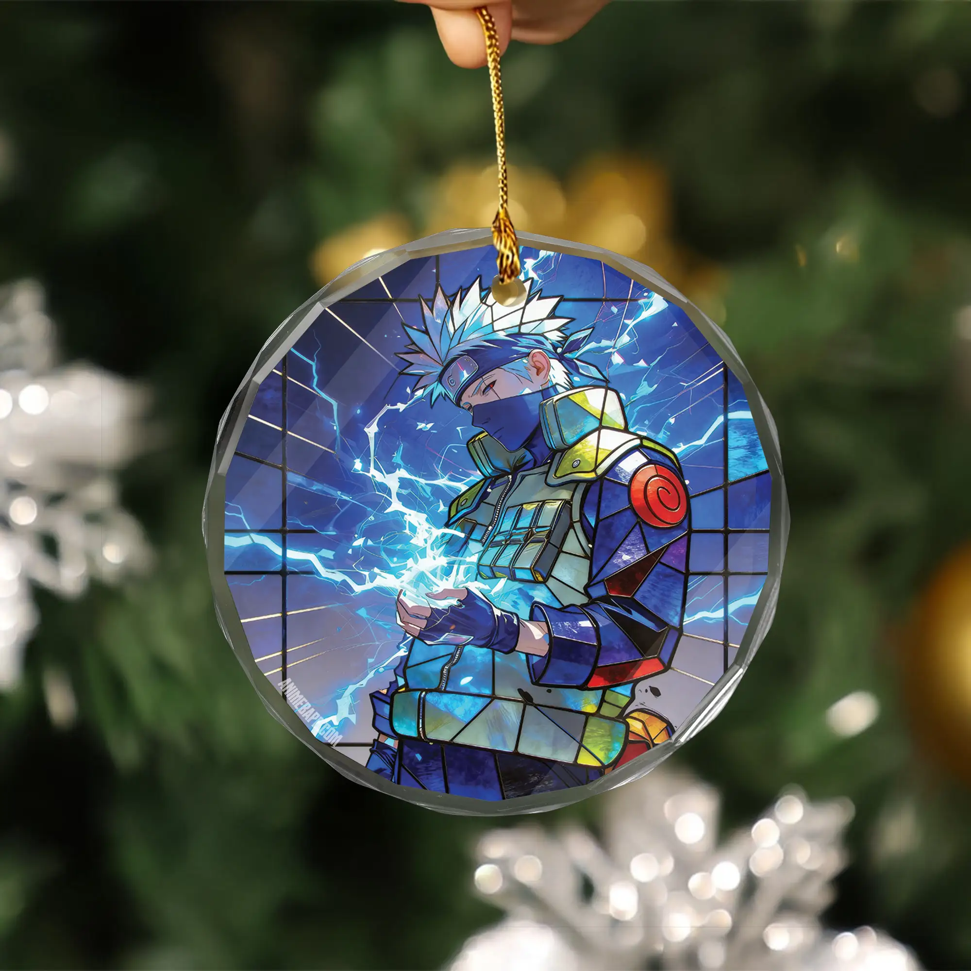 Naruto Hatake Kakashi Stained Glass Ornament