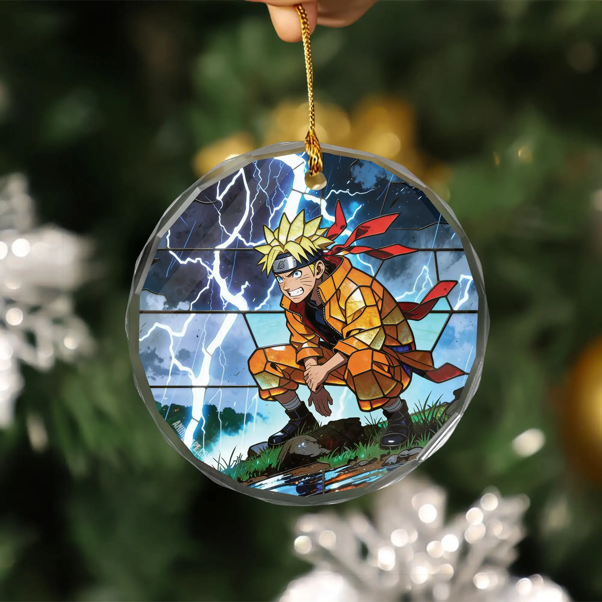 Naruto Uzumaki Naruto Glass Ornament