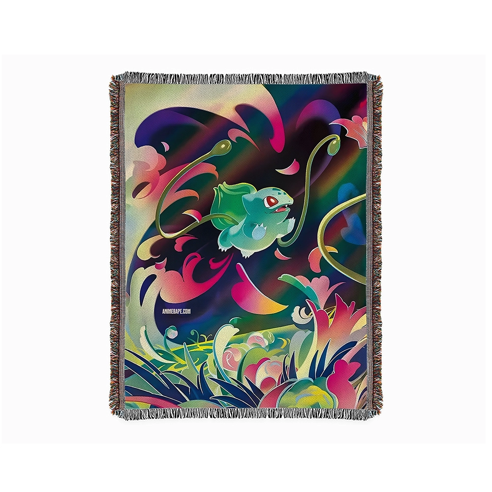 Pokemon Bulbasaur Tapestry Blanket Bedspread