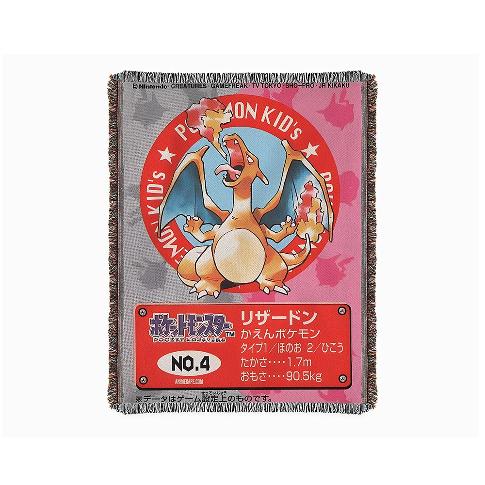 Pokemon Charizard Tapestry Blanket Bedspread