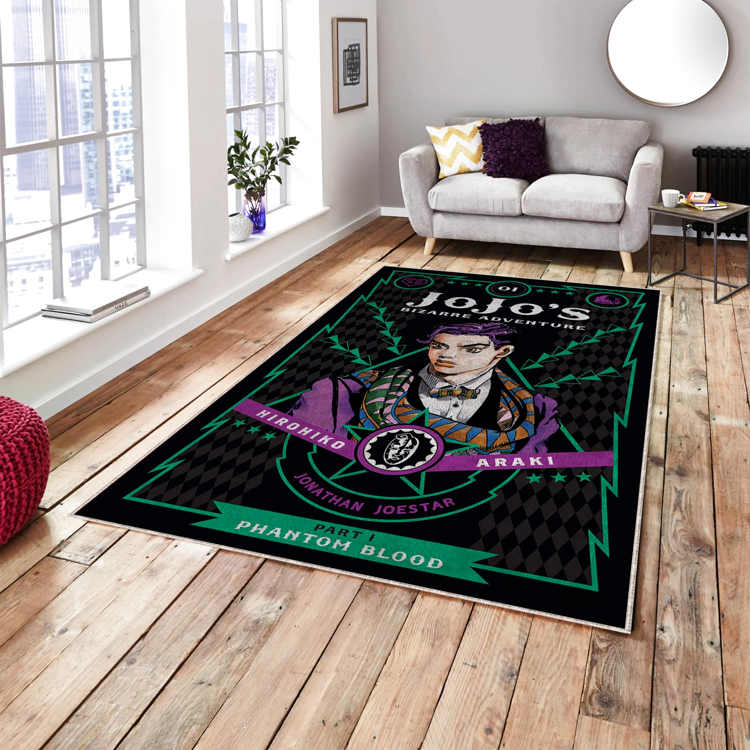 Jonathan Joestar JoJos Bizarre Adventure Phantom Blood Rectangle Rug