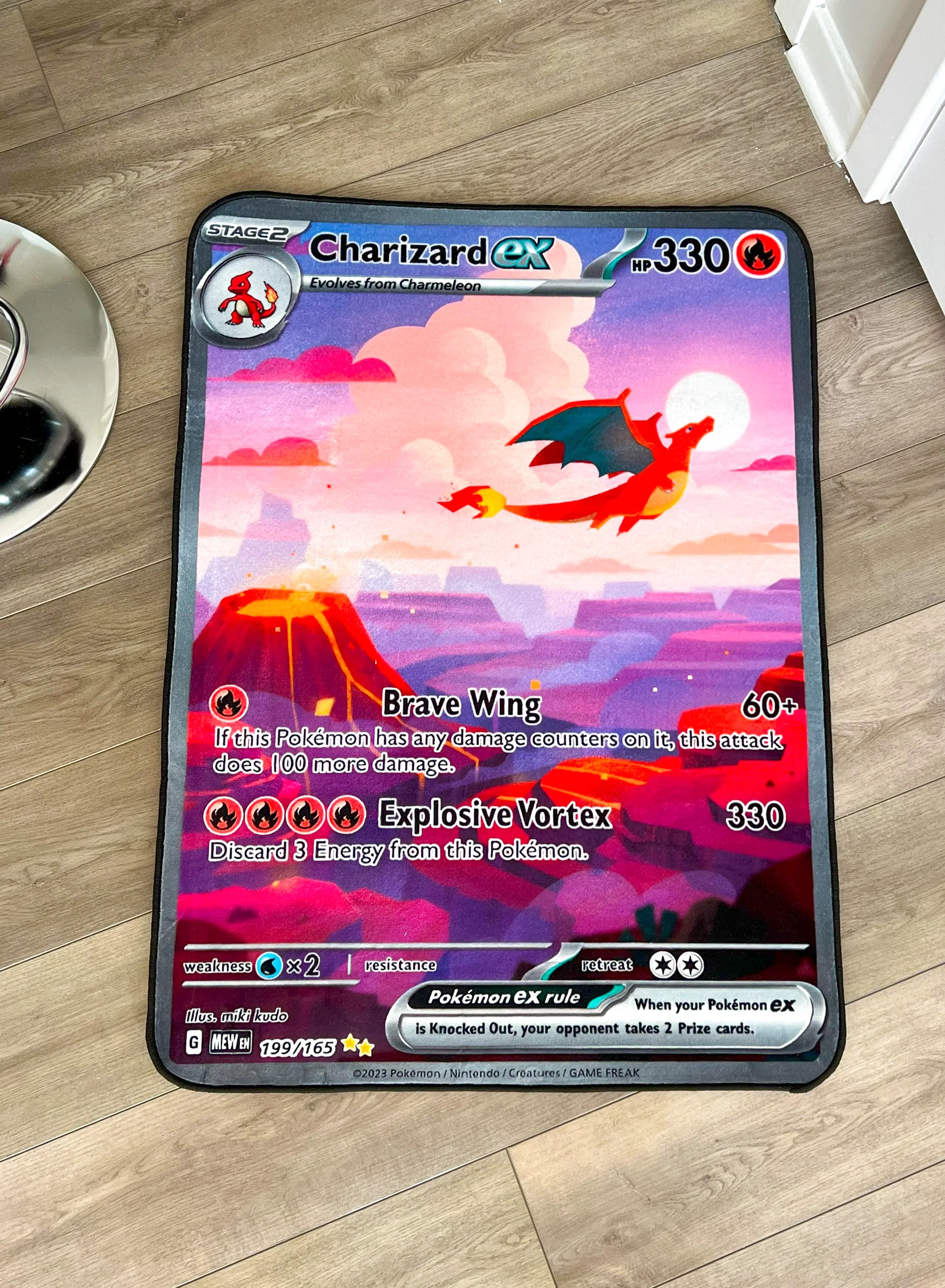 Charizard Pokemon Cozy Room Decor, Gift for Fans Rectangle Rug