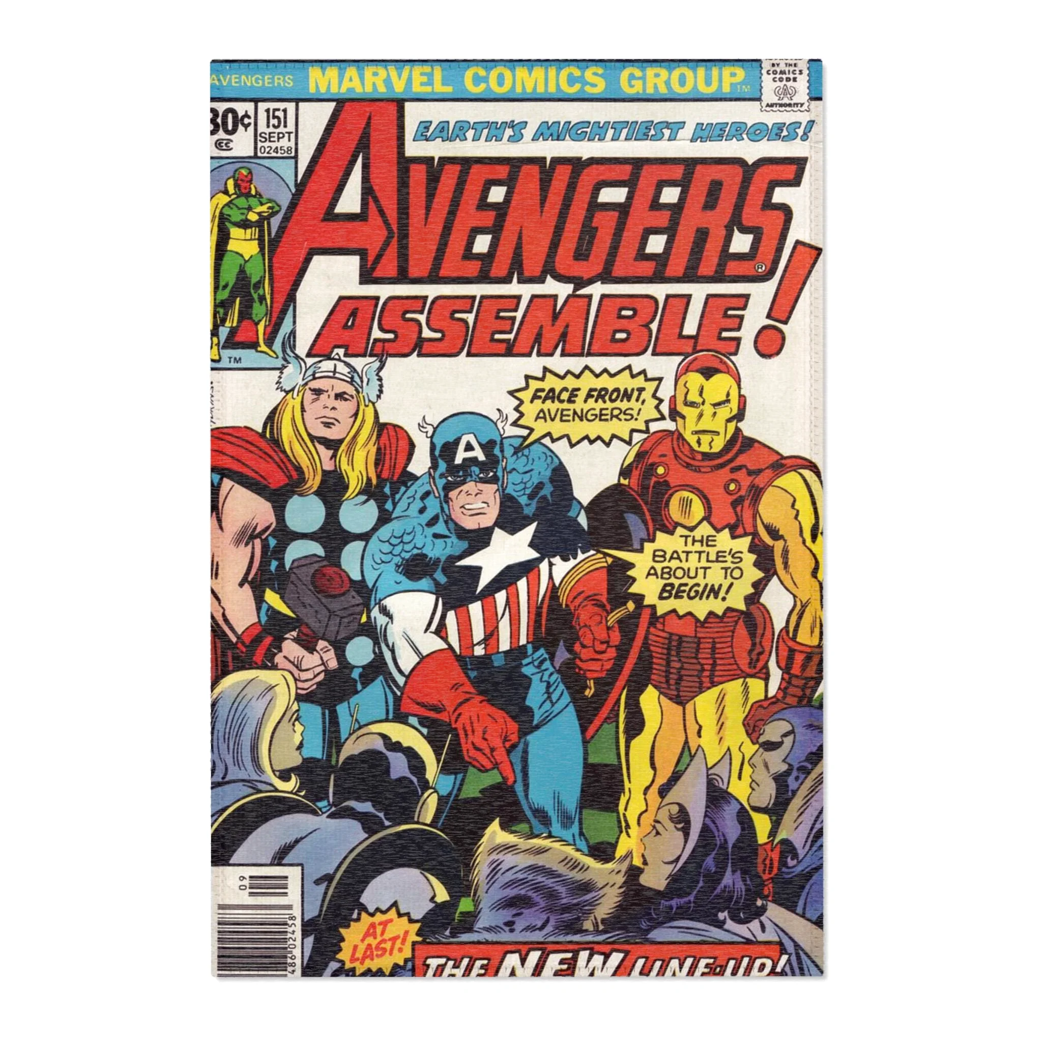Avengers Comic Area Rug Superhero Room Decor Rectangle Rug