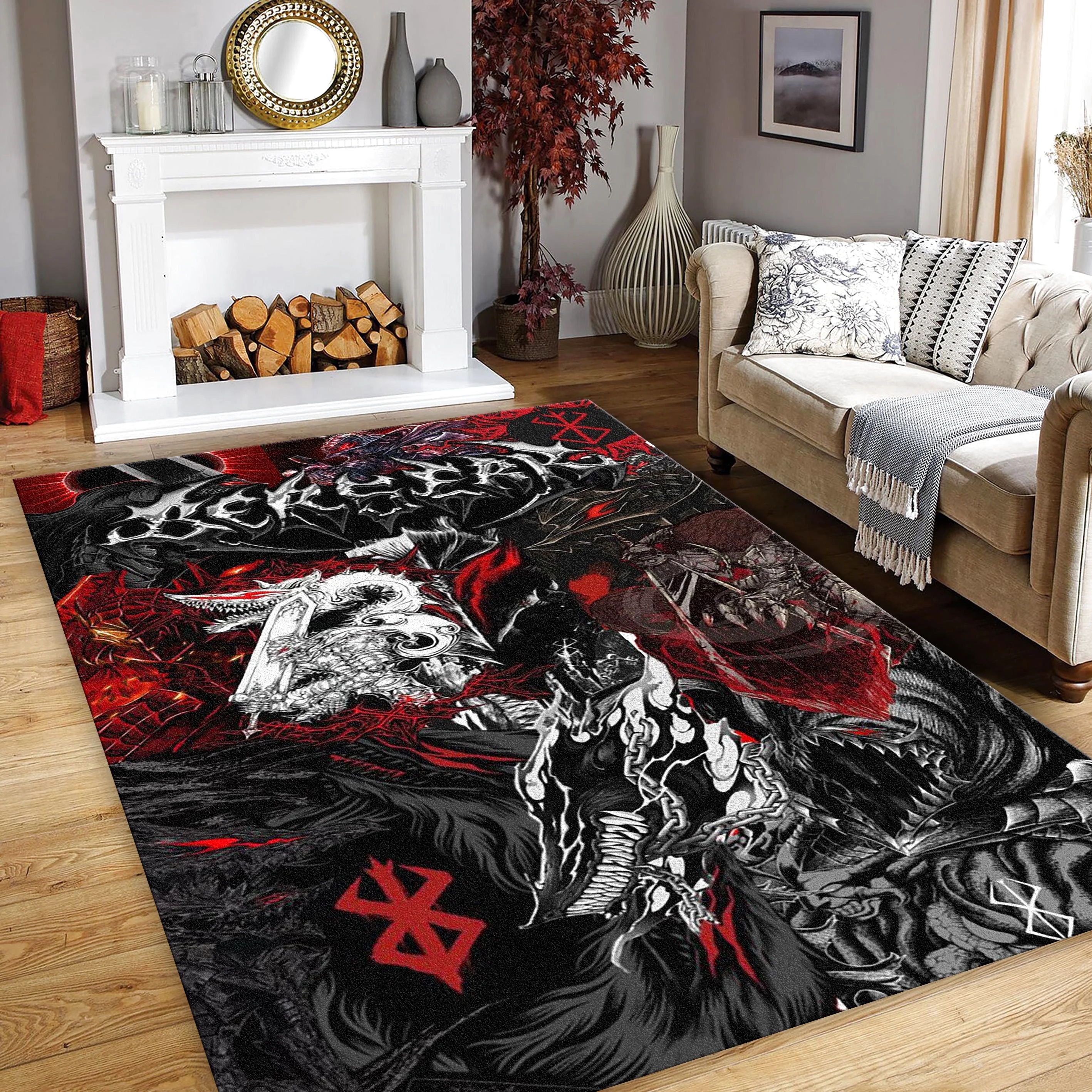 Berserk Rug, Manga Cover Rectangle Rug