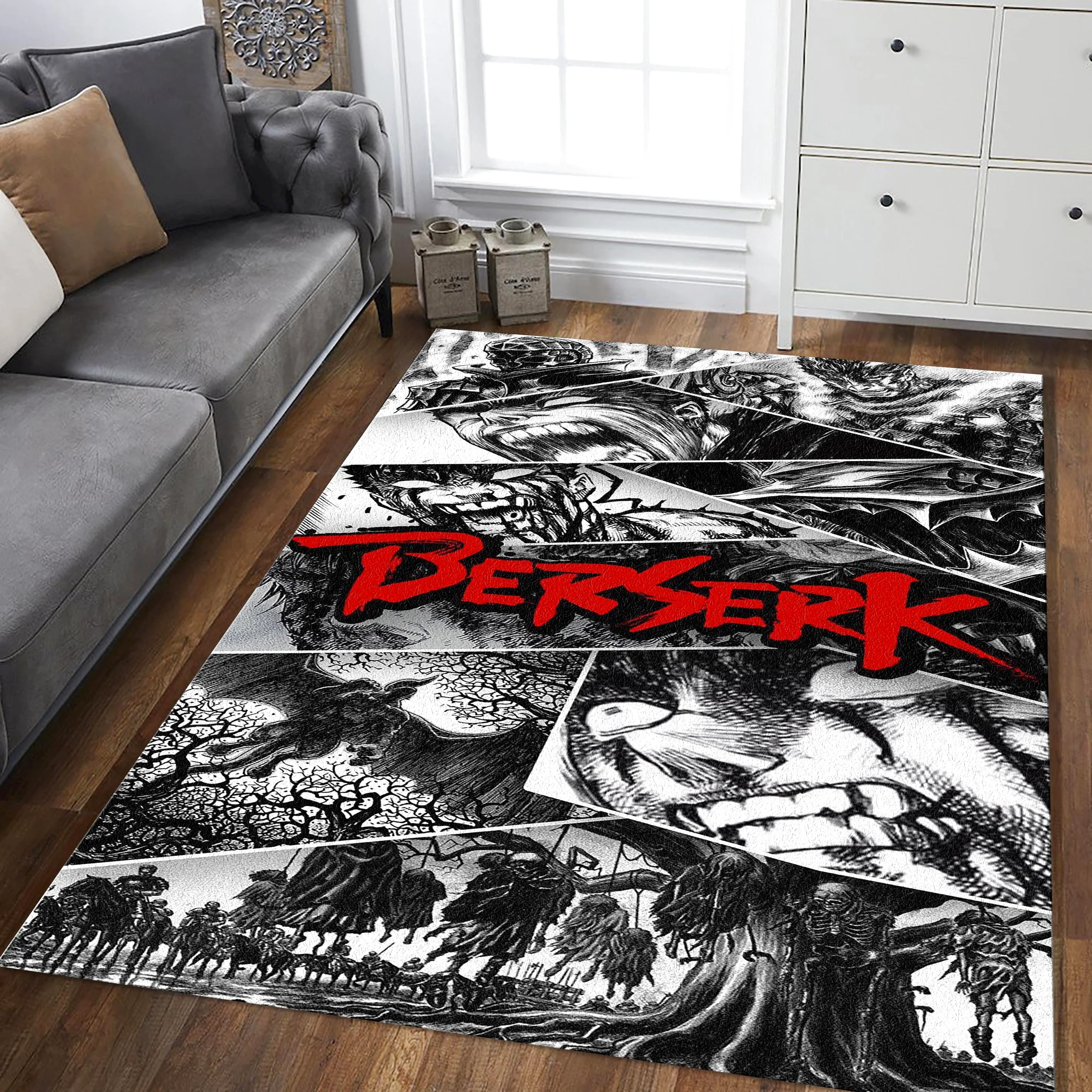 Berserk Manga Panel Collage Rug Rectangle Rug