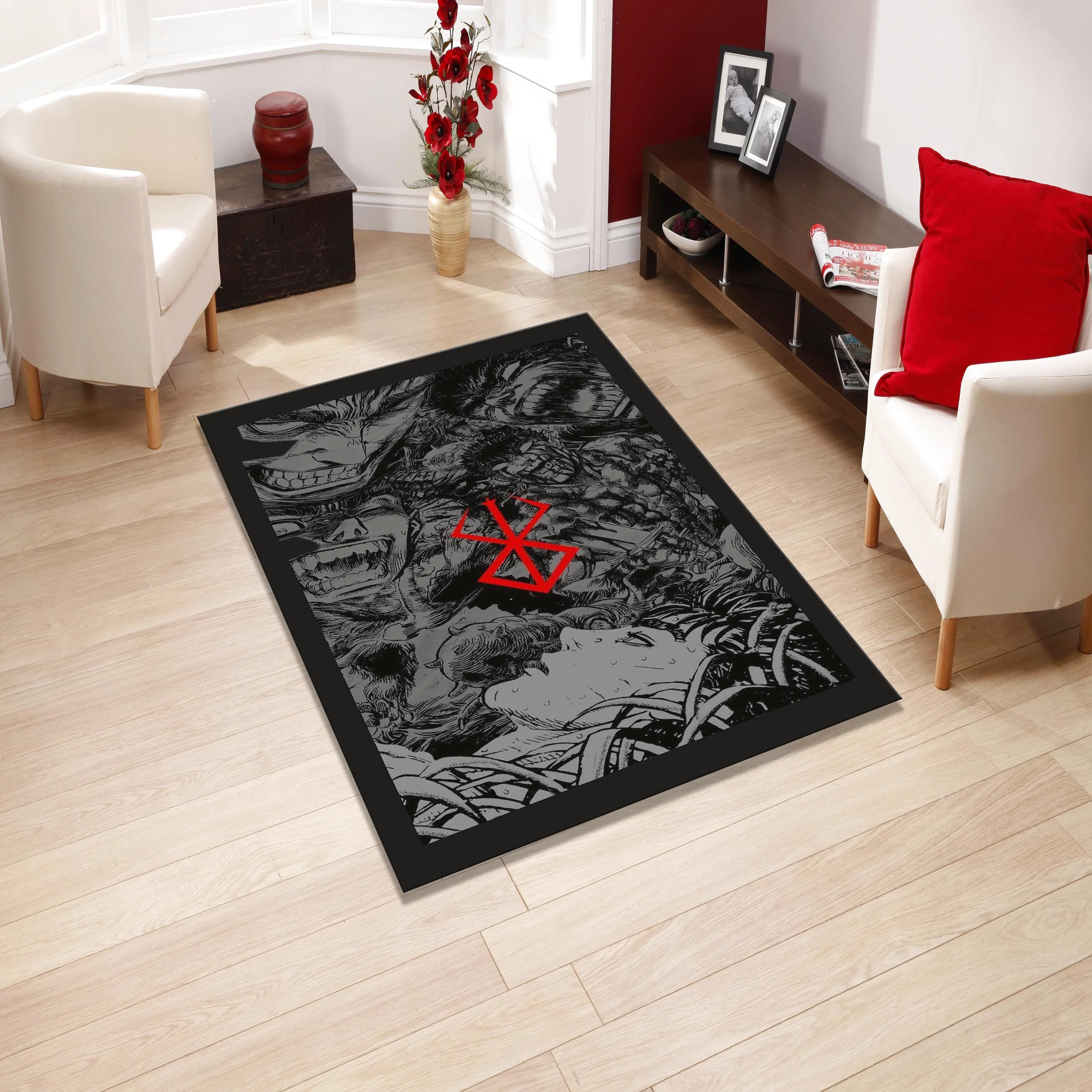 Berserk Rug, Custom Rug Rectangle Rug