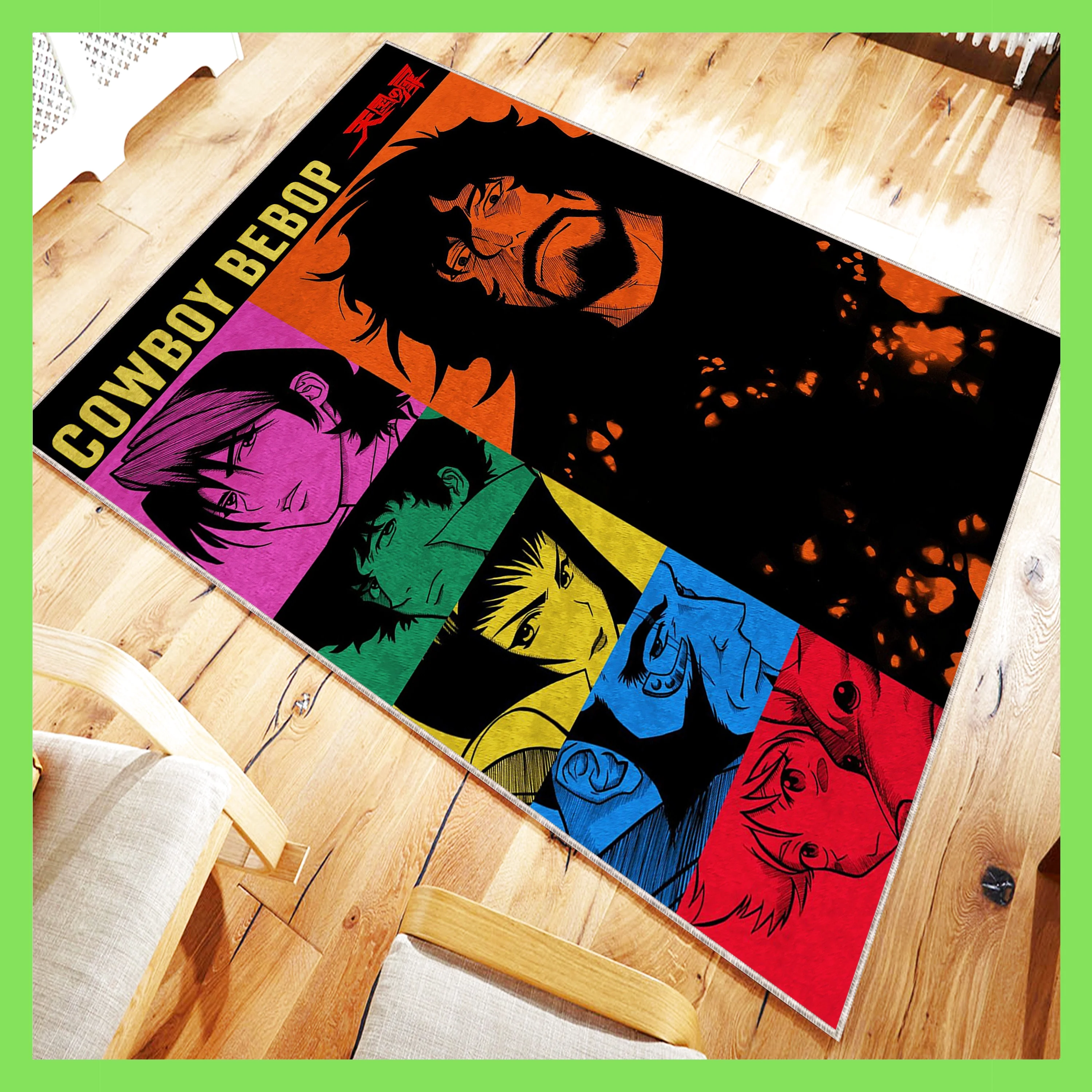 Cowboy Manga Rug, Manga Webtoon Rug, Moder Decoration, Rectangle Rug