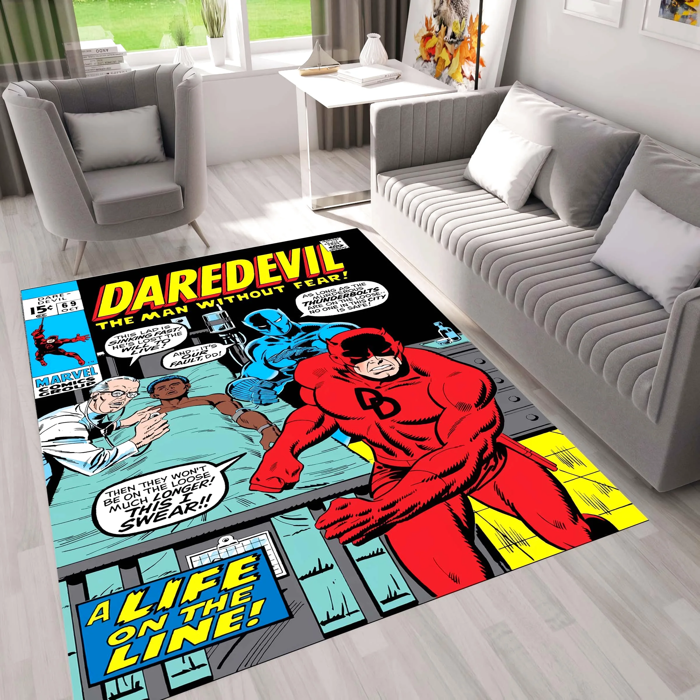 Marvel Comic Book Daredevil 69 Rectangle Rug