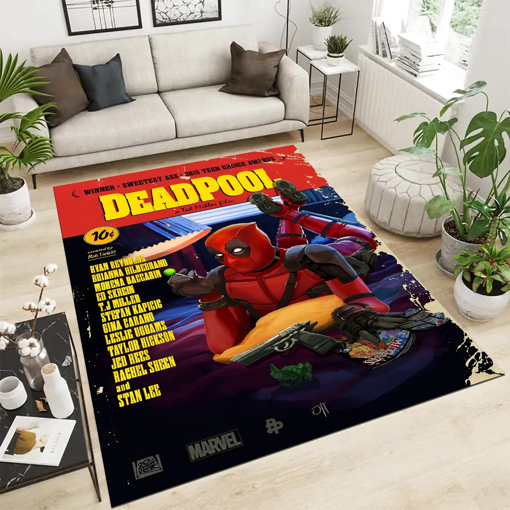 Deadpool, Funny Rug, Rectangle Rug