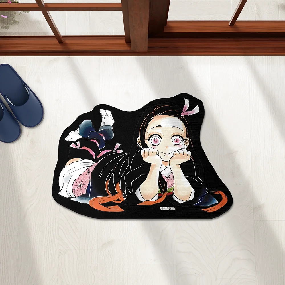 Demon Slayer Nezuko Custom Shaped Rug