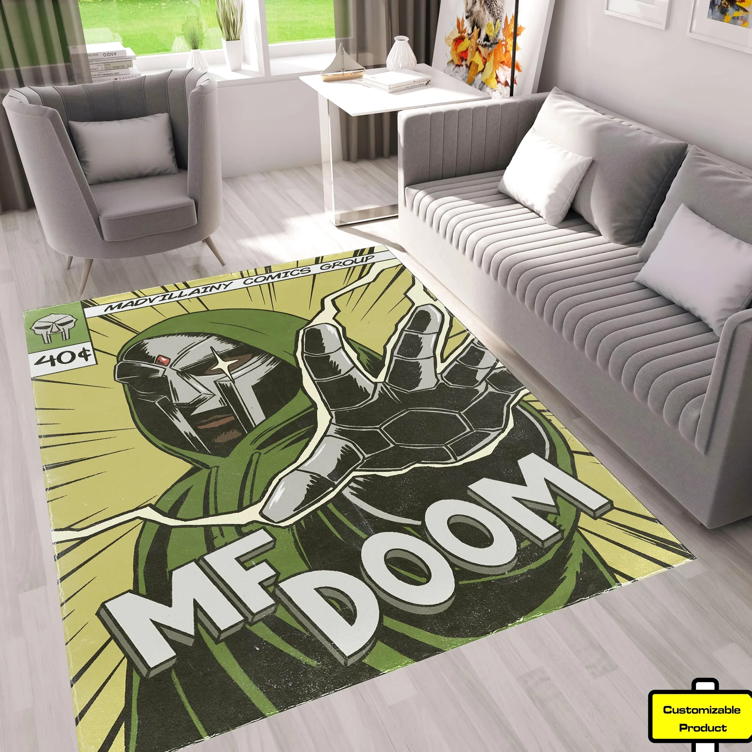 Doom Comic Book Carpet Rectangle Rug