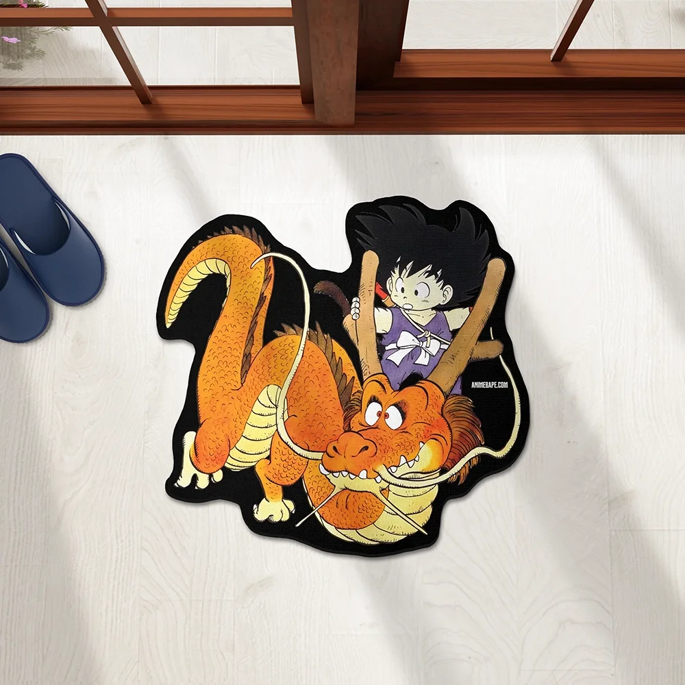 Dragon Ball Z Goku Custom Shaped Rug