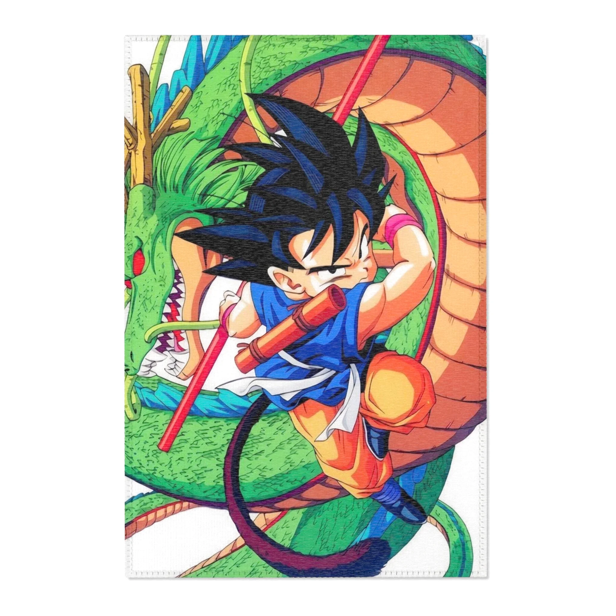 Dragon Ball Z Rug, Kid Goku AndShenron, Decor Rectangle Rug