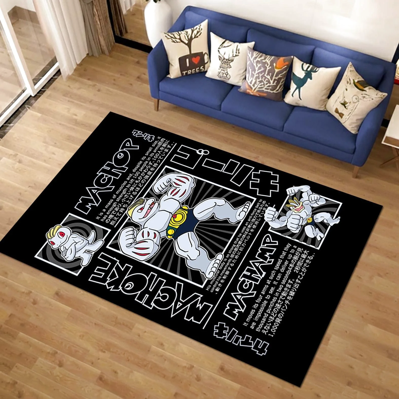 Pokemon Machamp Rectangle Rug