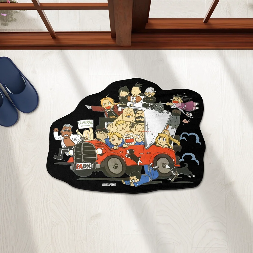 Fullmetal Alchemist Brotherhood Shaped Rug Custom