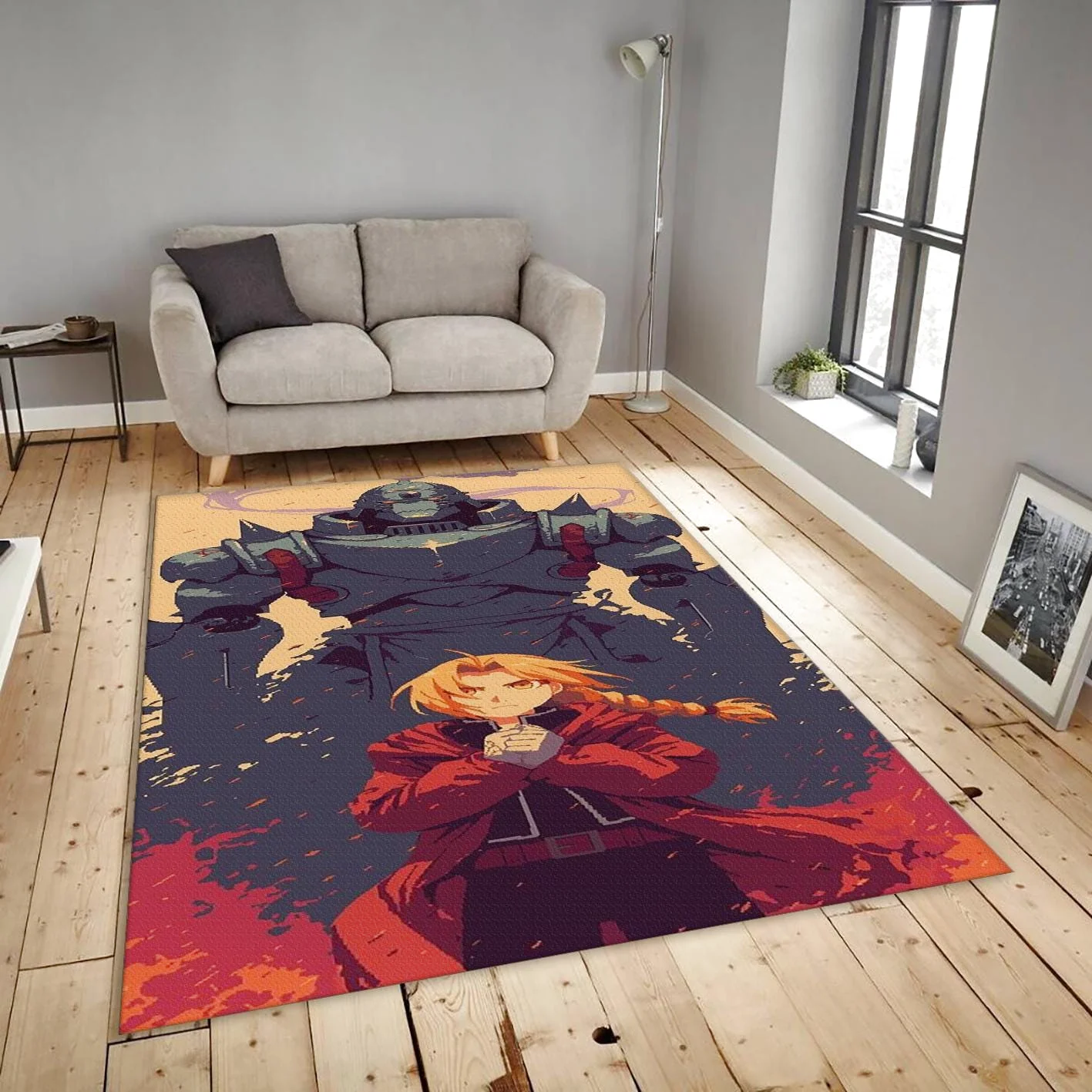 Fullmetal Alchemist Rug, Edward and Alphonse Rectangle Rug
